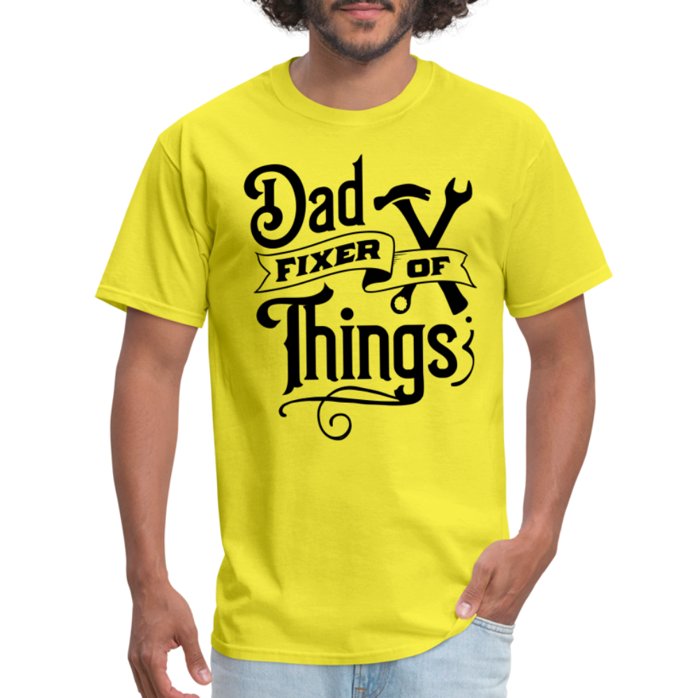 Dad Fixer of Things (Classic T-Shirt) - yellow