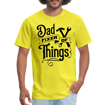 Dad Fixer of Things (Classic T-Shirt) - yellow