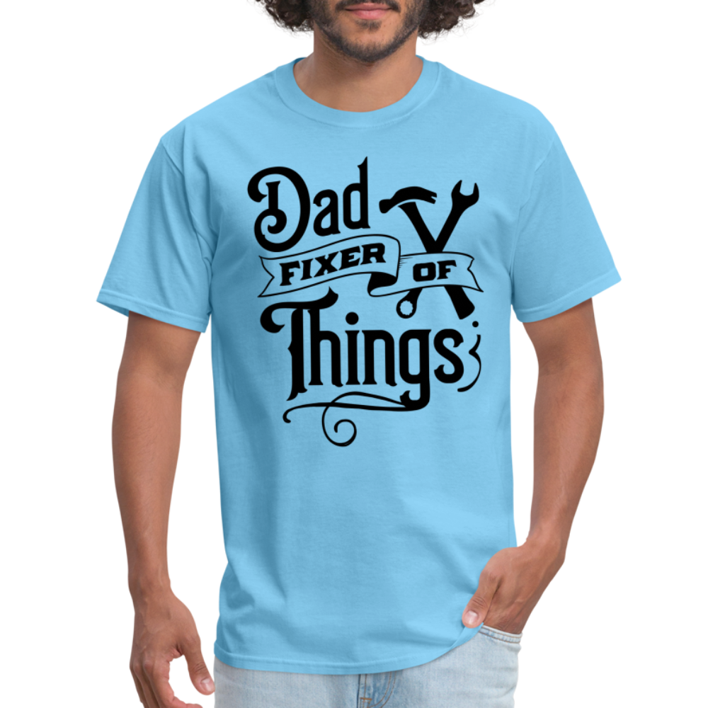 Dad Fixer of Things (Classic T-Shirt) - aquatic blue