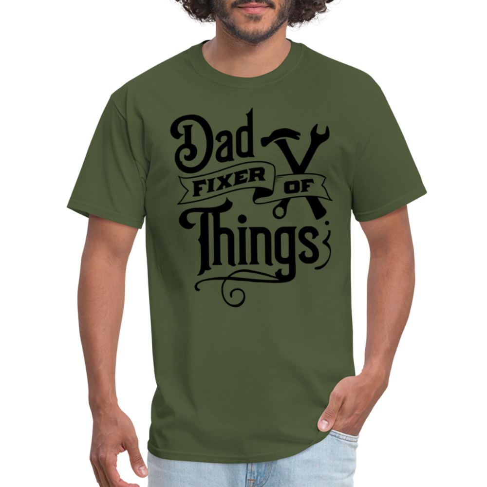 Dad Fixer of Things (Classic T-Shirt) - military green