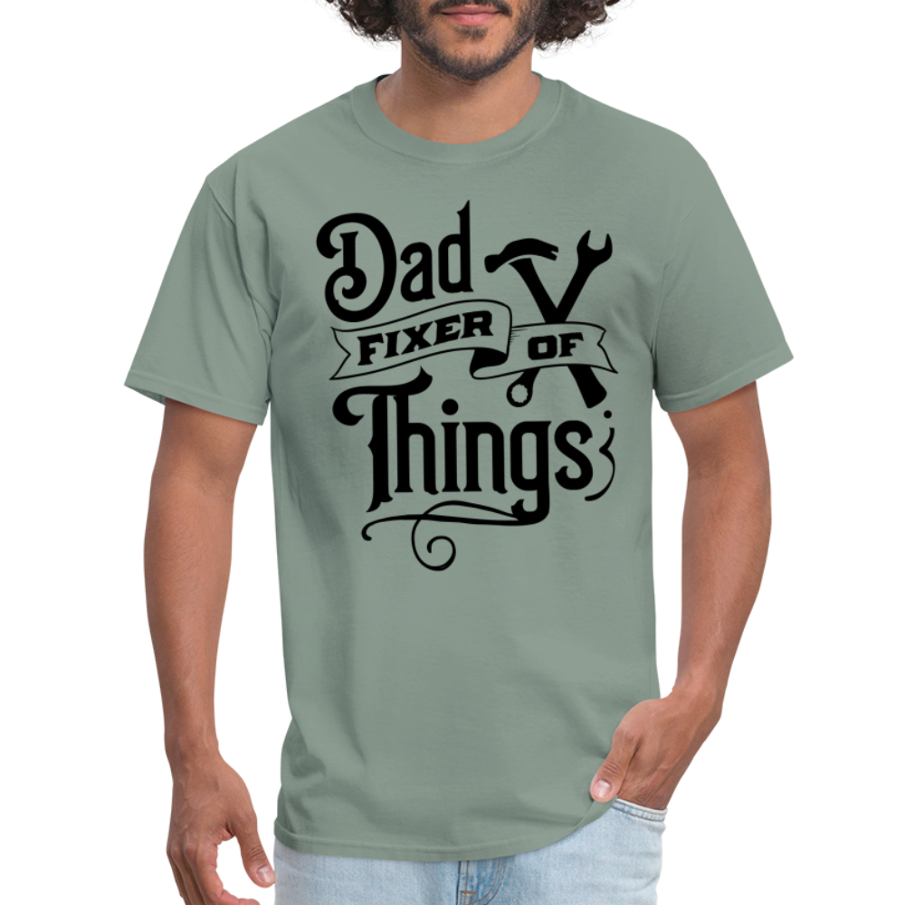 Dad Fixer of Things (Classic T-Shirt) - sage