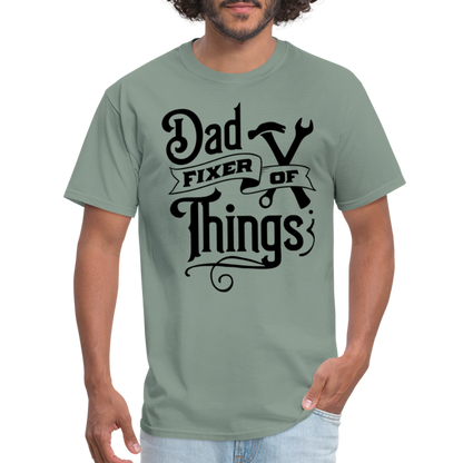 Dad Fixer of Things (Classic T-Shirt) - sage