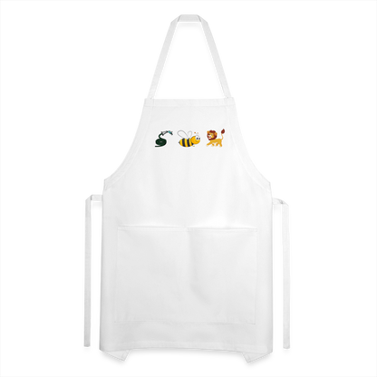 Hose Bee Lion Adjustable Apron (Hoes Be Lying) - white