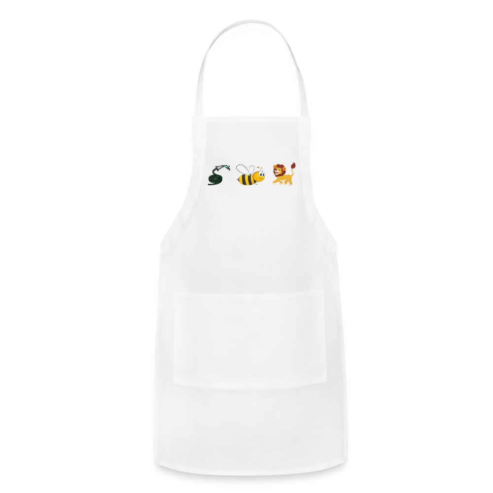 Hose Bee Lion Adjustable Apron (Hoes Be Lying) - white