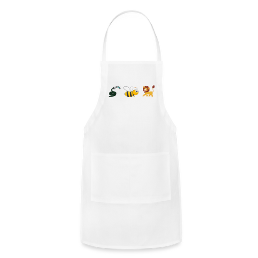 Hose Bee Lion Adjustable Apron (Hoes Be Lying) - white