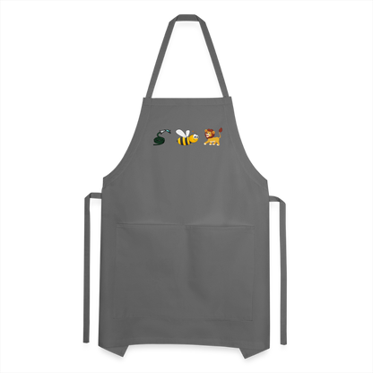 Hose Bee Lion Adjustable Apron (Hoes Be Lying) - charcoal