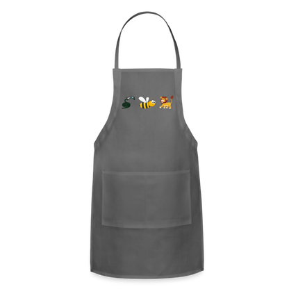 Hose Bee Lion Adjustable Apron (Hoes Be Lying) - charcoal