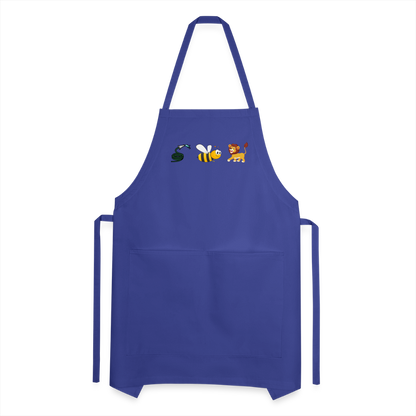 Hose Bee Lion Adjustable Apron (Hoes Be Lying) - royal blue