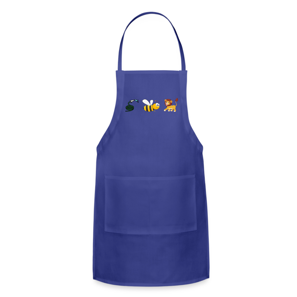 Hose Bee Lion Adjustable Apron (Hoes Be Lying) - royal blue