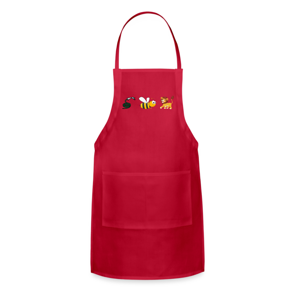 Hose Bee Lion Adjustable Apron (Hoes Be Lying) - red