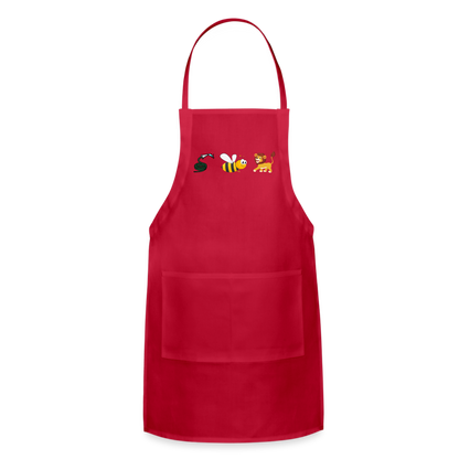 Hose Bee Lion Adjustable Apron (Hoes Be Lying) - red