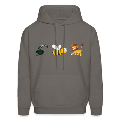 Hose Bee Lion Hoodie (Hoes Be Lying) - asphalt gray