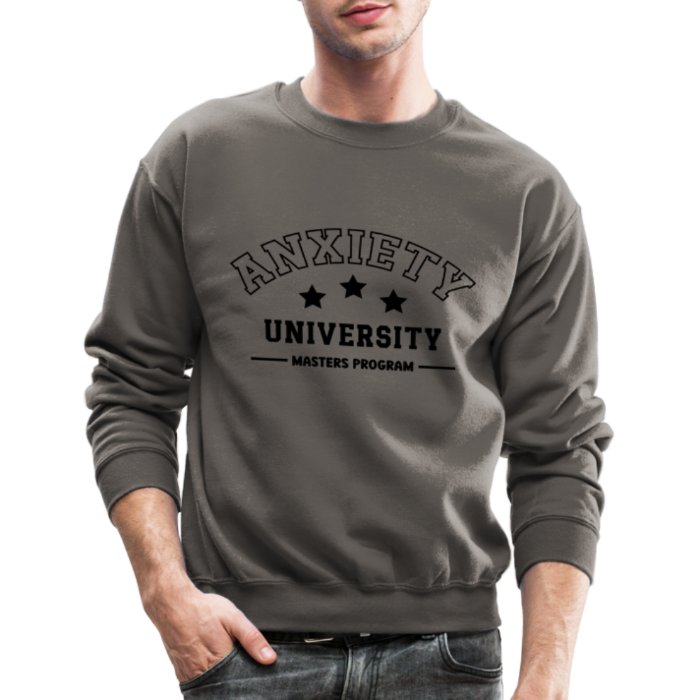 Anxiety University Masters Program, Sweatshirt - asphalt gray