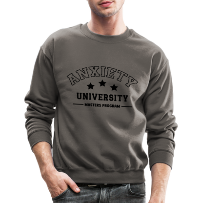 Anxiety University Masters Program, Sweatshirt - asphalt gray