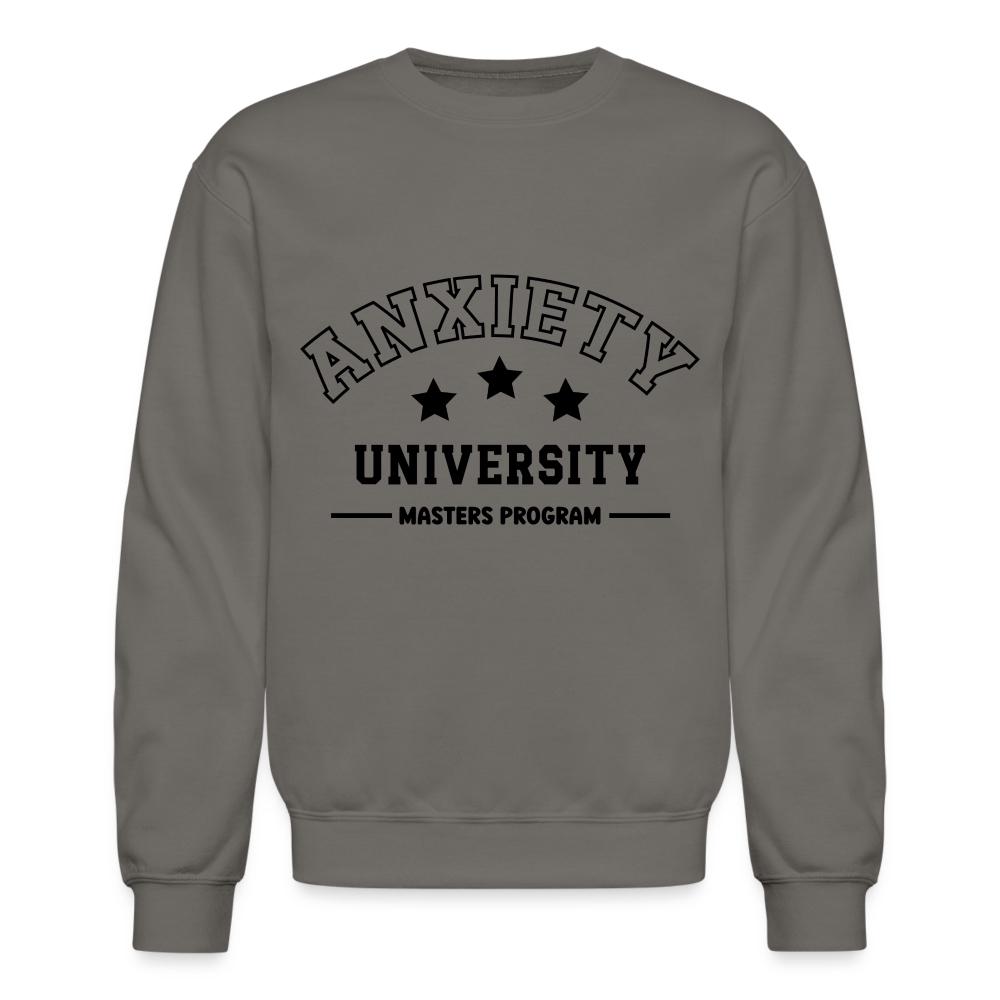 Anxiety University Masters Program, Sweatshirt - asphalt gray