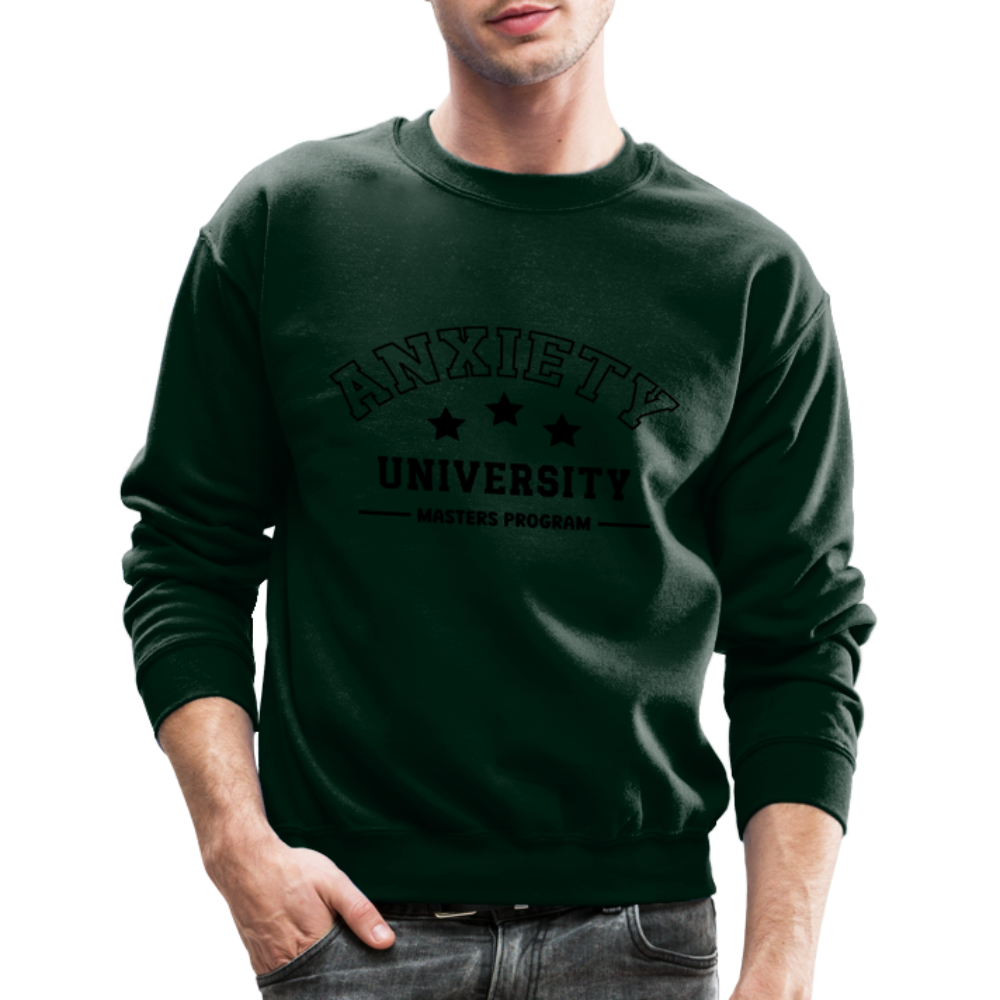 Anxiety University Masters Program, Sweatshirt - forest green