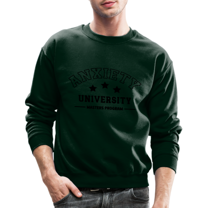 Anxiety University Masters Program, Sweatshirt - forest green