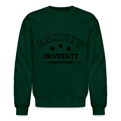 Anxiety University Masters Program, Sweatshirt - forest green