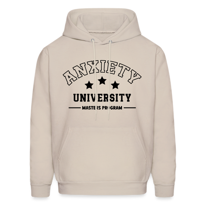 Anxiety University Masters Program, Hoodie - Sand