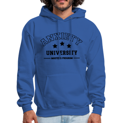 Anxiety University Masters Program, Hoodie - royal blue