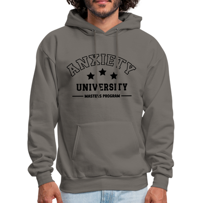 Anxiety University Masters Program, Hoodie - asphalt gray