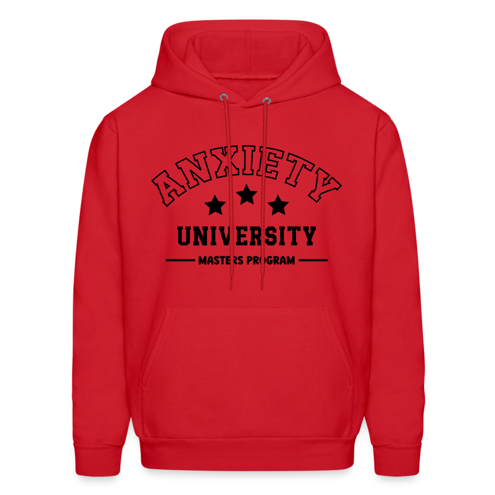 Anxiety University Masters Program, Hoodie - red