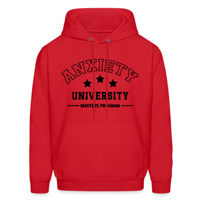 Anxiety University Masters Program, Hoodie - red