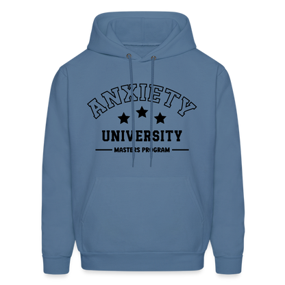 Anxiety University Masters Program, Hoodie - denim blue