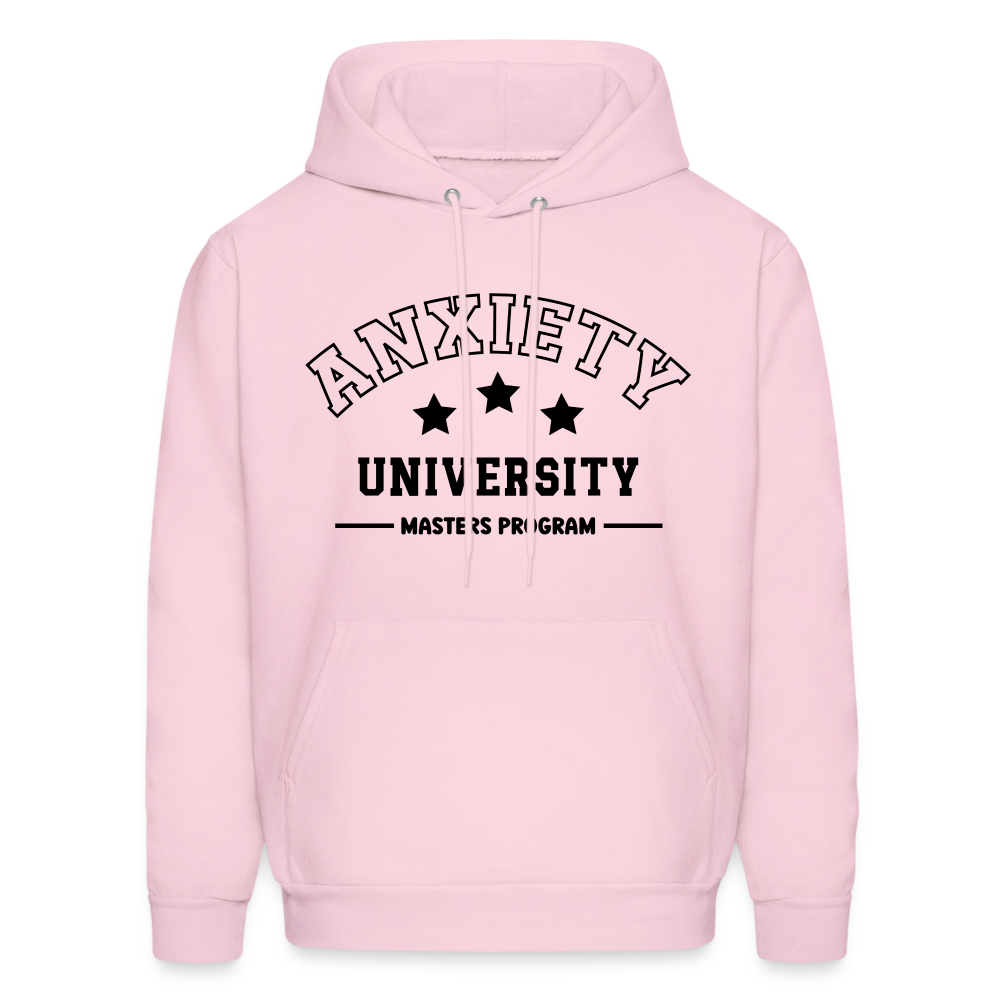 Anxiety University Masters Program, Hoodie - pale pink