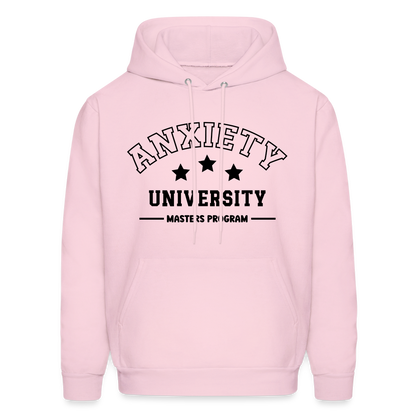 Anxiety University Masters Program, Hoodie - pale pink