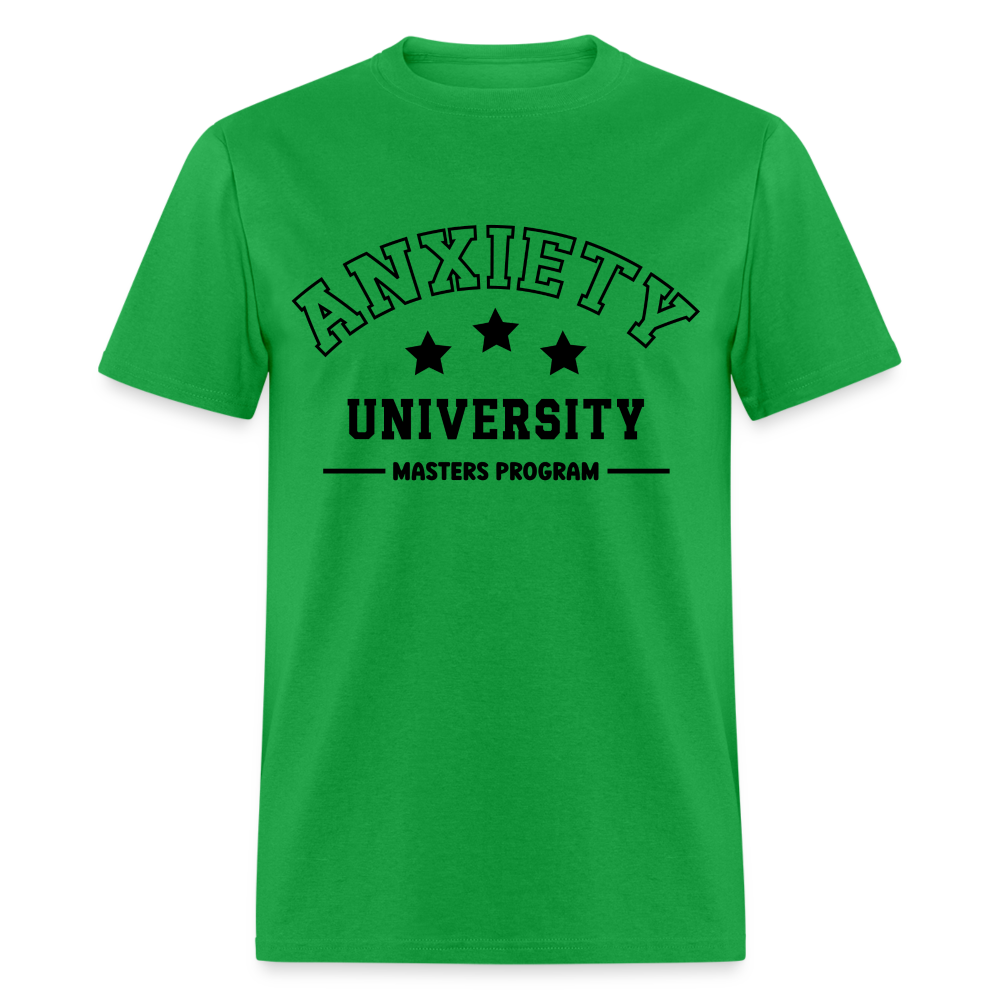 Anxiety University Masters Program, Classic T-Shirt - bright green
