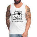 My Milkshake is Better Than Yours Men’s Premium Tank Top (Funny Cow)