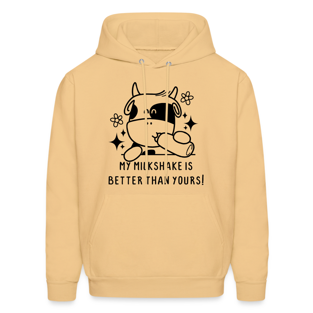 My Milkshake is Better Than Yours Hoodie (Funny Cow) - light yellow