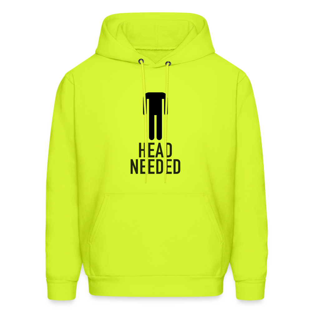 Head Needed Hoodie - safety green