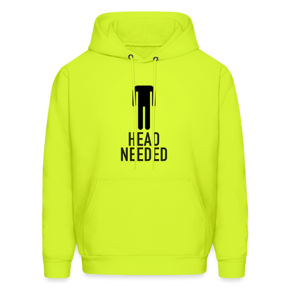 Head Needed Hoodie - safety green