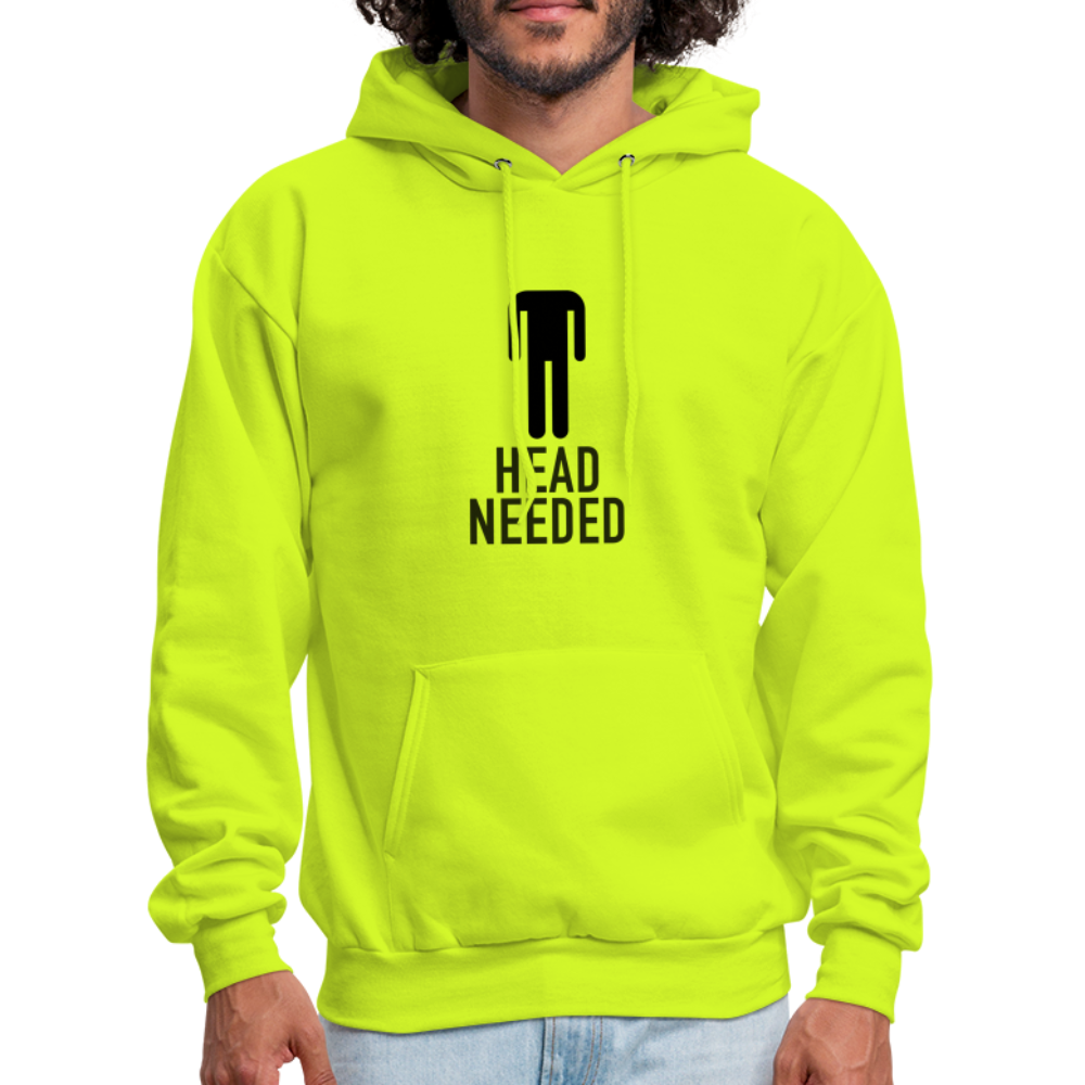 Head Needed Hoodie - safety green