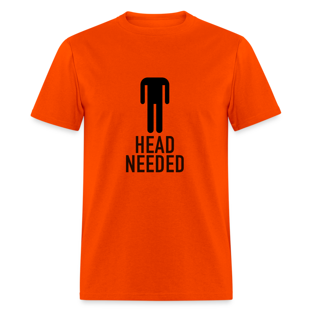 Head Needed T-Shirt (Needs Head) - orange