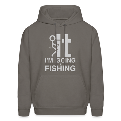 F It I'm Going Fishing Hoodie - asphalt gray