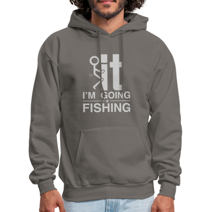 F It I'm Going Fishing Hoodie - asphalt gray