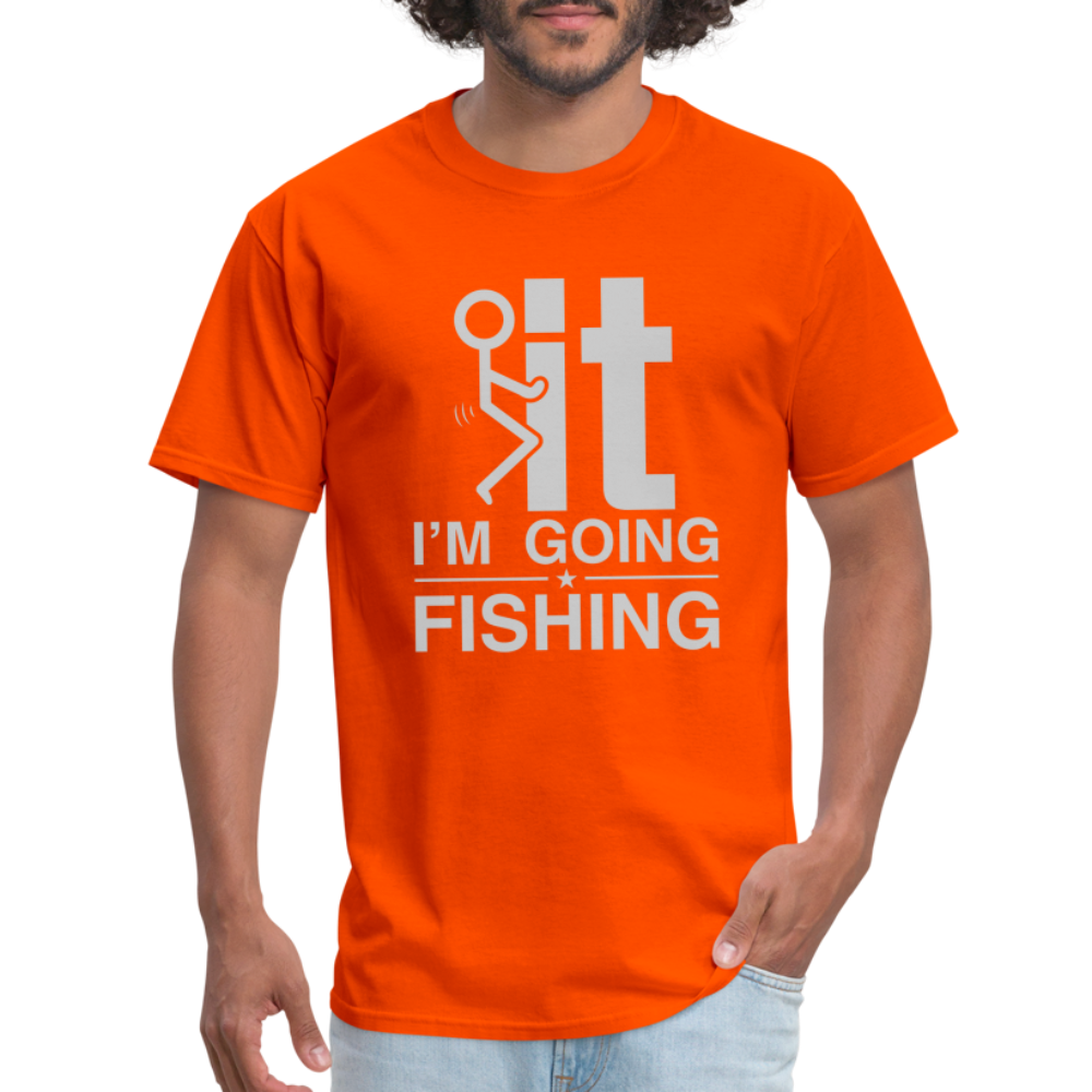 F It I'm Going Fishing T-Shirt - orange