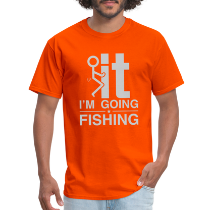 F It I'm Going Fishing T-Shirt - orange