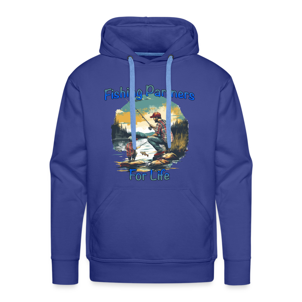 Fishing Partners for Life (Dad and Son) Men’s Premium Hoodie - royal blue