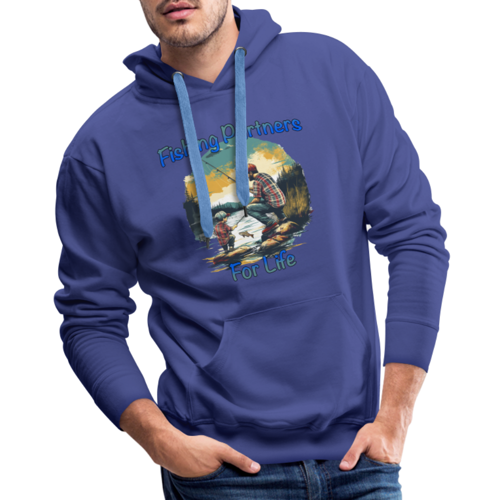 Fishing Partners for Life (Dad and Son) Men’s Premium Hoodie - royal blue