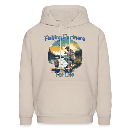 Fishing Partners for Life (Dad and Son) Men's Hoodie - Sand