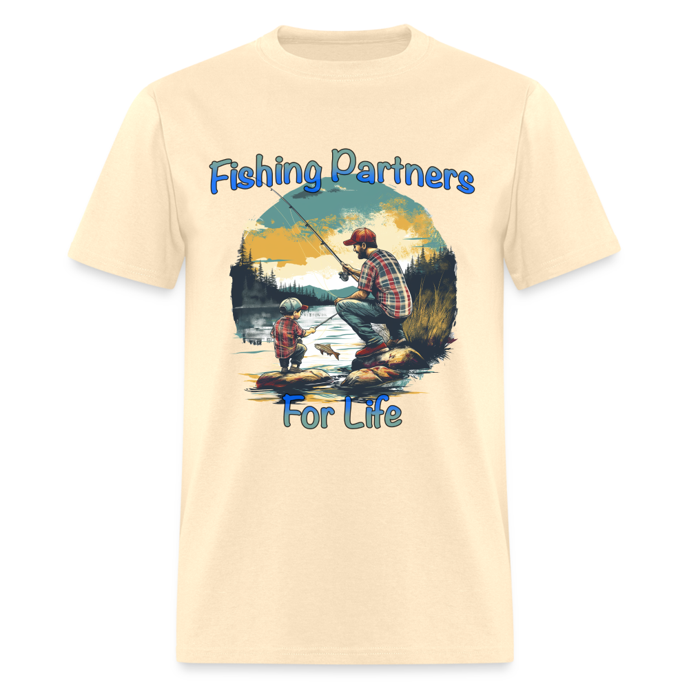 Fishing Partners for Life (Dad and Son) T-Shirt - natural