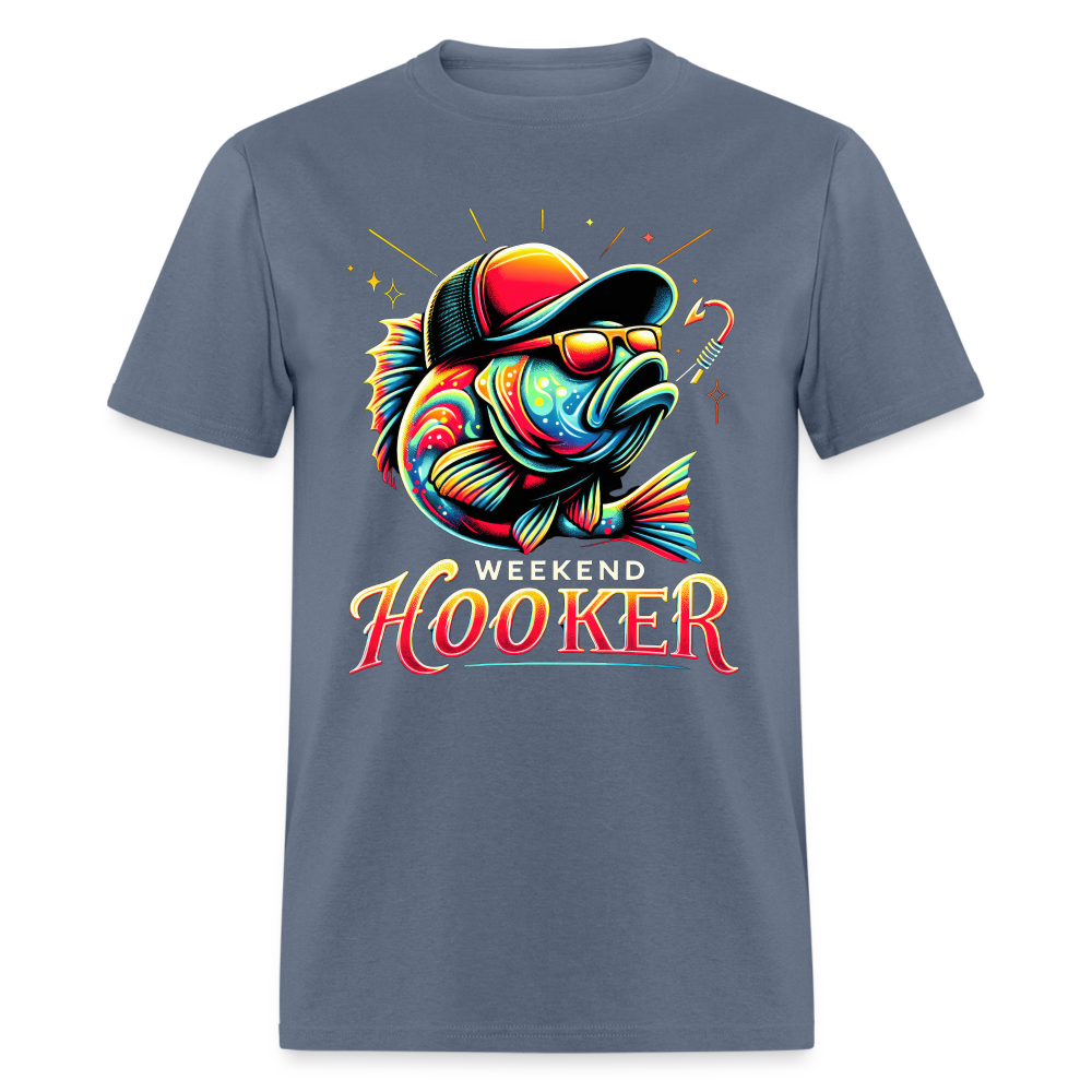 Weekend Hooker Fishing T-Shirt - denim