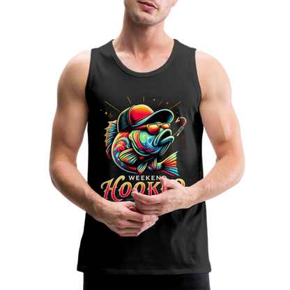 Weekend Hooker Fishing Men’s Premium Tank Top - black