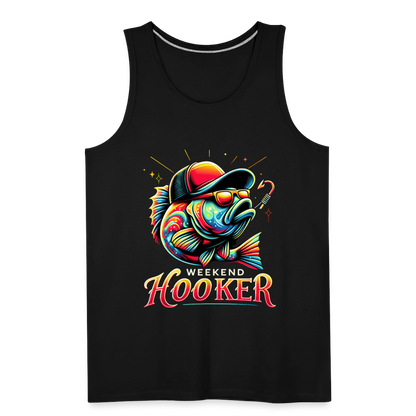 Weekend Hooker Fishing Men’s Premium Tank Top - black