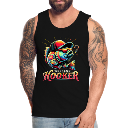 Weekend Hooker Fishing Men’s Premium Tank Top - black