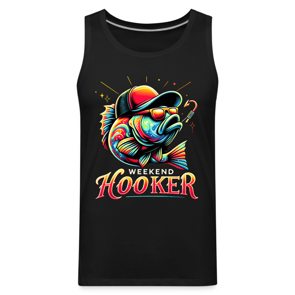 Weekend Hooker Fishing Men’s Premium Tank Top - black